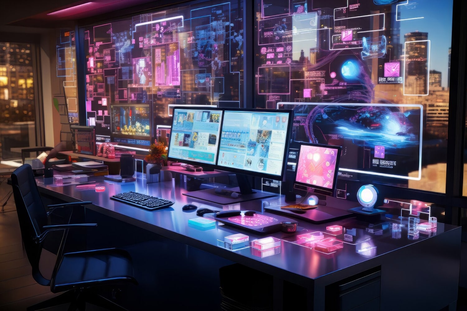 Responsive web design showcasing modern website layout